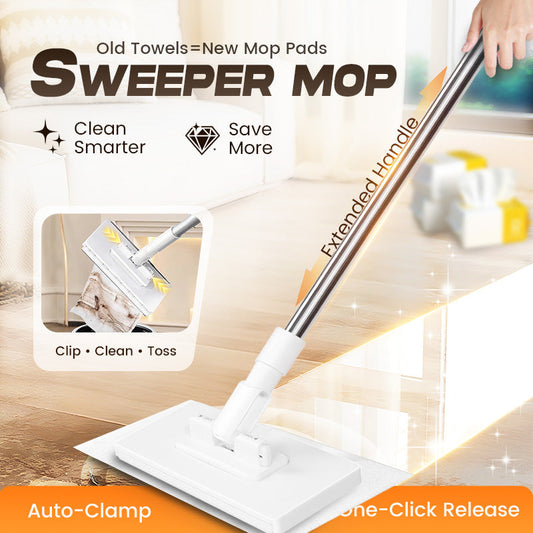 Turn old clothes into cleaning power with this eco-friendly disposable mop—reuse any cloth, reduce waste, and enjoy a cleaner home with a greener touch.