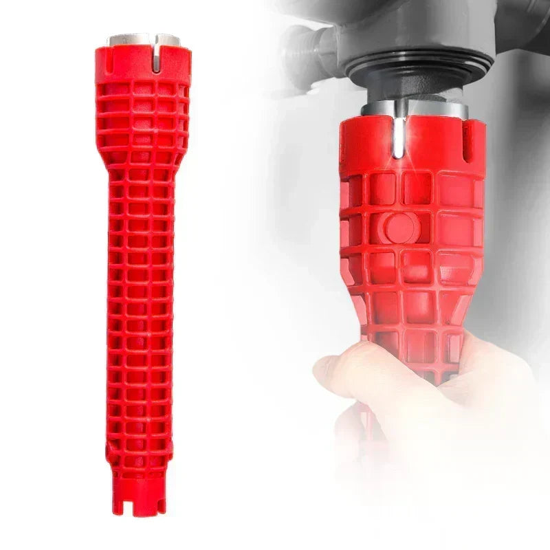 Take the hassle out of plumbing with one smart, easy-to-use tool that makes installing and removing faucet nuts, basin fittings, and valves faster, smoother, and more convenient.