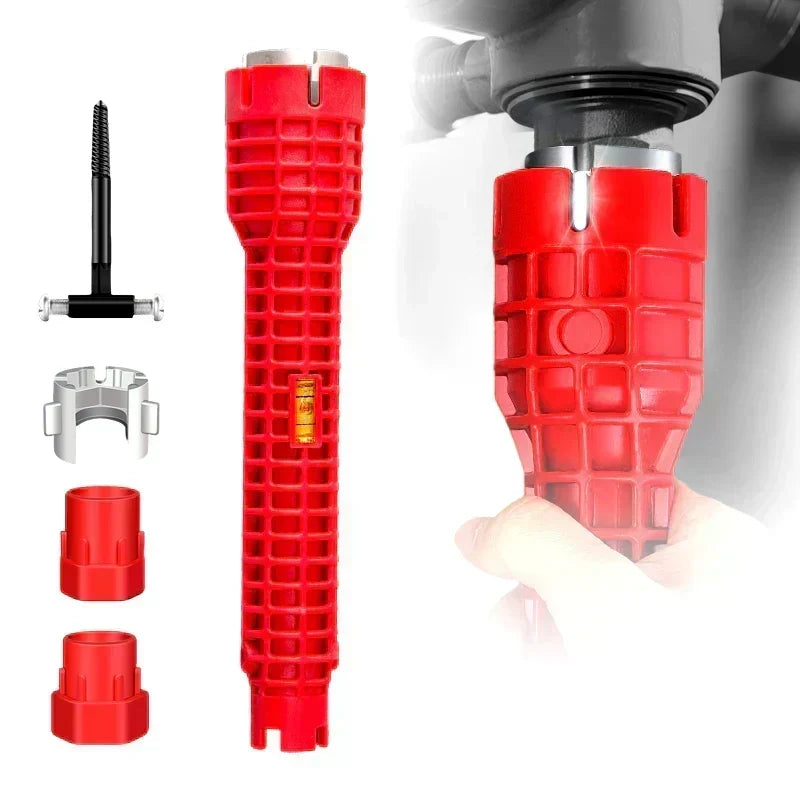 Take the hassle out of plumbing with one smart, easy-to-use tool that makes installing and removing faucet nuts, basin fittings, and valves faster, smoother, and more convenient.