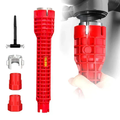 Take the hassle out of plumbing with one smart, easy-to-use tool that makes installing and removing faucet nuts, basin fittings, and valves faster, smoother, and more convenient.