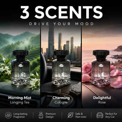 Bring the serenity of nature to every drive with long-lasting fragrance and effortless odour control- 110ml Long-Lasting Car Air Freshener – Natural plant extracts, eliminates smoke & pet odours. Weeks of freshness. Mountain design. Breath easy! 💨✨