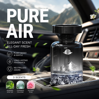 Bring the serenity of nature to every drive with long-lasting fragrance and effortless odour control- 110ml Long-Lasting Car Air Freshener – Natural plant extracts, eliminates smoke & pet odours. Weeks of freshness. Mountain design. Breath easy! 💨✨