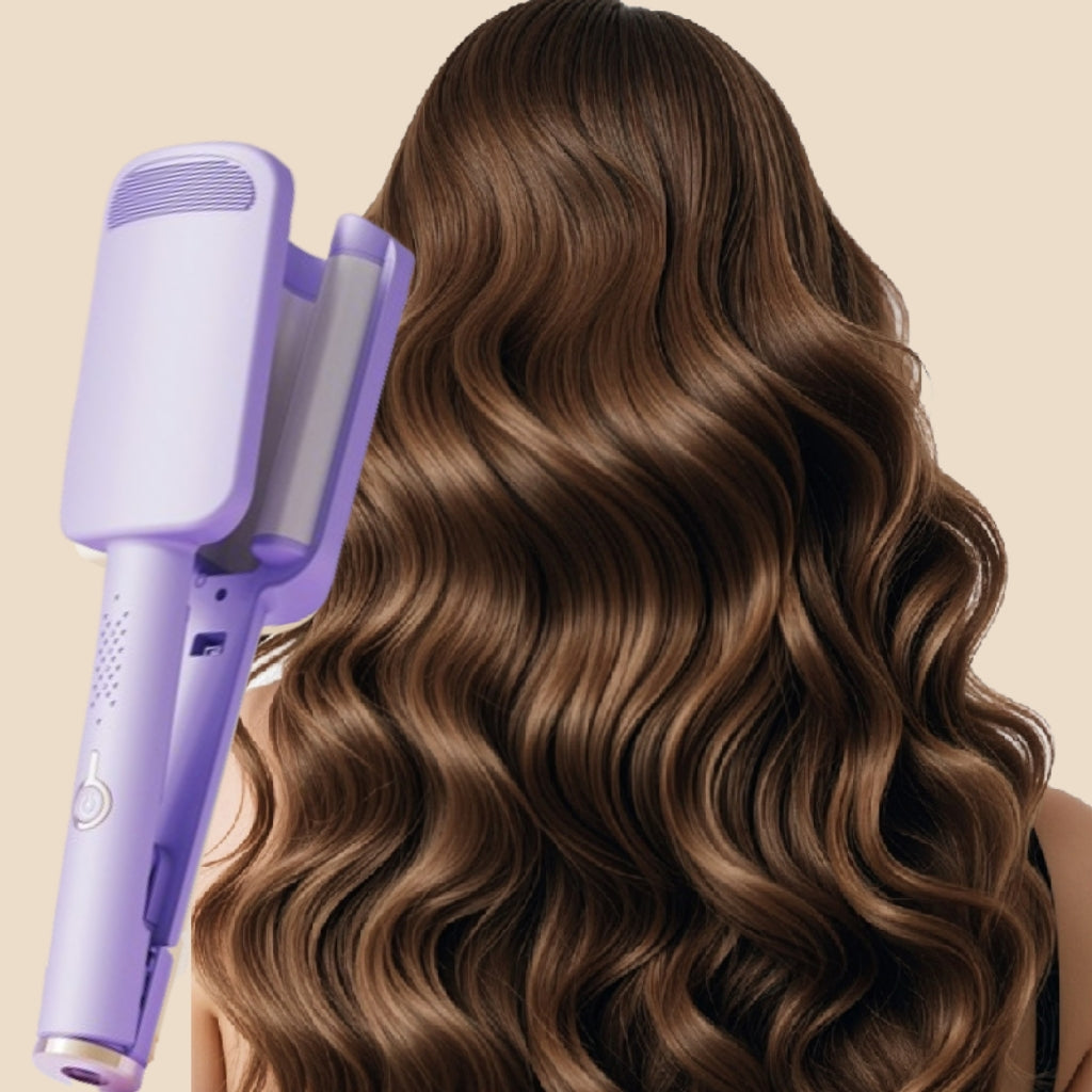 Wave Curling Iron, Fast Heating Adjustable Temperature, 1.6m Extension Cord, Suitable for Any Hairstyle Hair Type