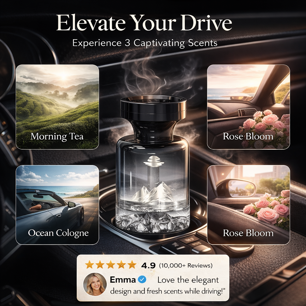 Bring the serenity of nature to every drive with long-lasting fragrance and effortless odour control- 110ml Long-Lasting Car Air Freshener – Natural plant extracts, eliminates smoke & pet odours. Weeks of freshness. Mountain design. Breath easy! 💨✨