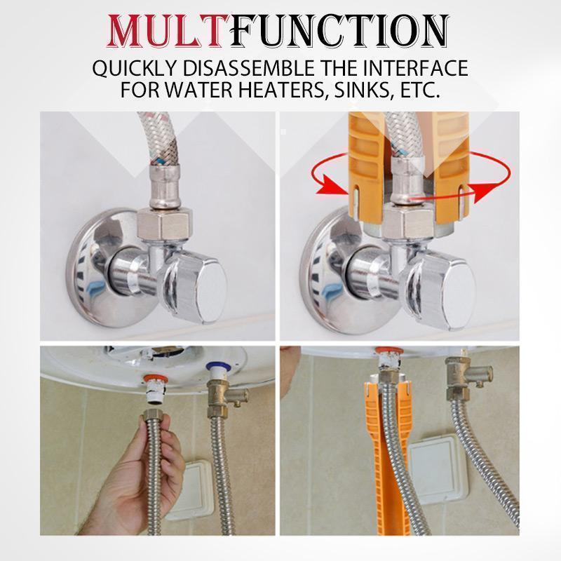 Take the hassle out of plumbing with one smart, easy-to-use tool that makes installing and removing faucet nuts, basin fittings, and valves faster, smoother, and more convenient.