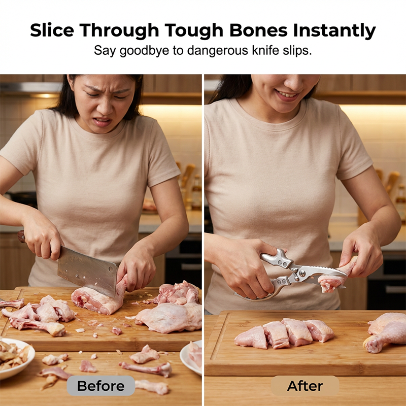 Precision-Crafted Stainless Steel – Lasting Sharpness, Exceptional Durability