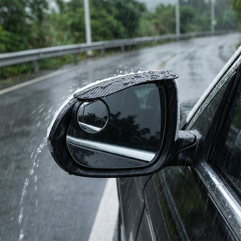 Enjoy clearer, safer driving in any weather with a smart 2-in-1 design that combines rain protection and a 360° rotatable blind spot mirror for enhanced visibility and confidence on every journey.