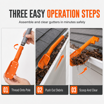 Effortless Gutter Cleaning – Reach Further, Clean Smarter, Stay Grounded
