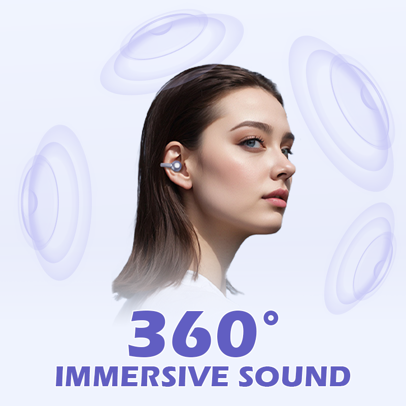 Experience all-day comfort with a featherlight, flexible open-ear design and immerse yourself in rich, crystal-clear surround sound that adapts effortlessly to every song, call, and moment.
